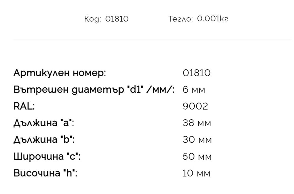 Калотка за винт за термопанел
