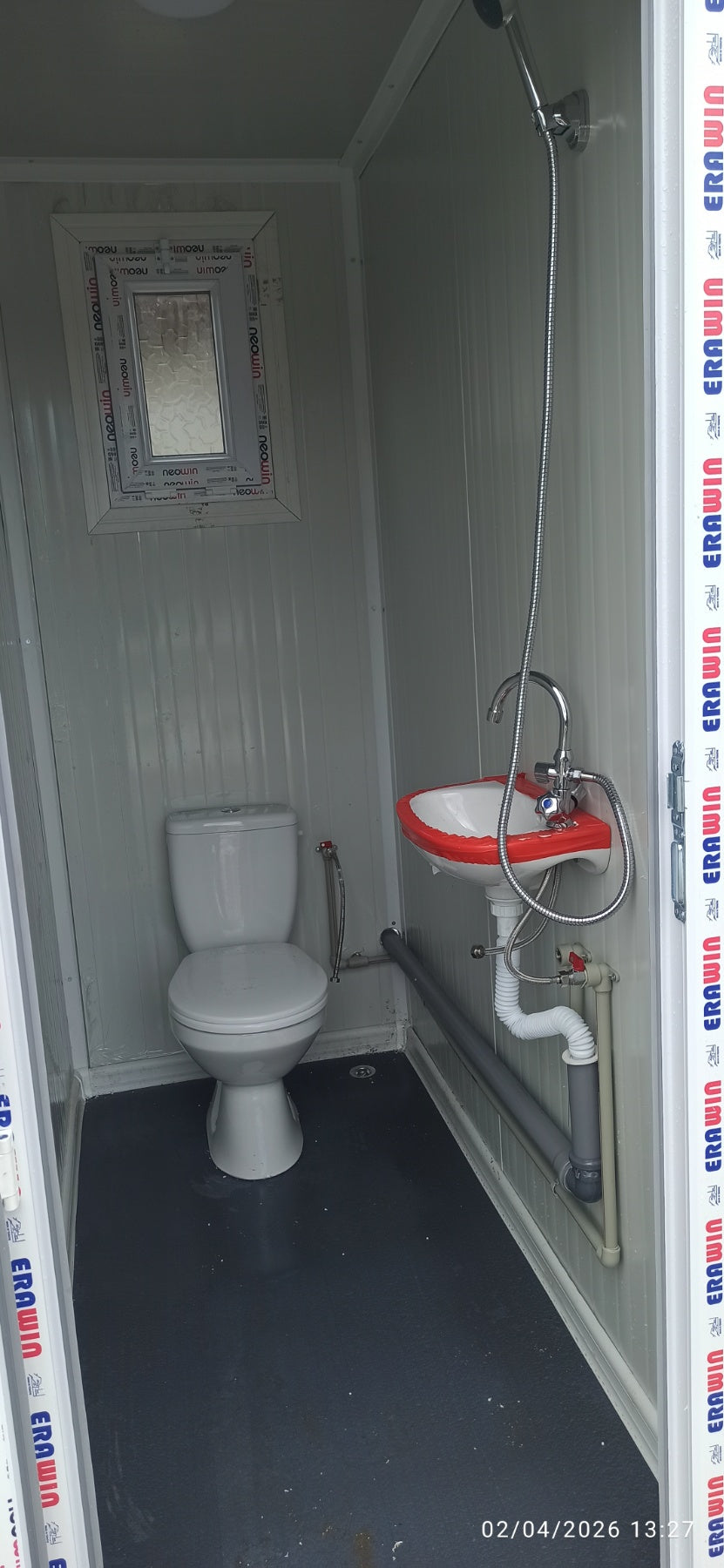 Тройна Санитарна WC-Душ кабина 300х200см