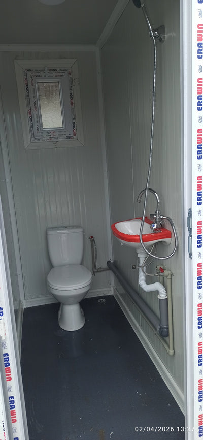 Тройна Санитарна WC-Душ кабина 300х200см